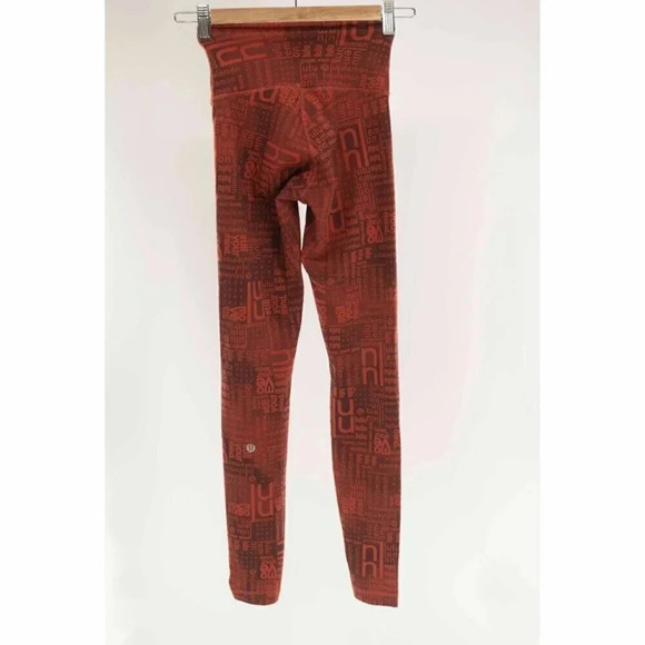 Lululemon Wunder Train Contour Fit  High-Rise Tight 28" Lululemon Ombre Red | 2 - Picture 6 of 10